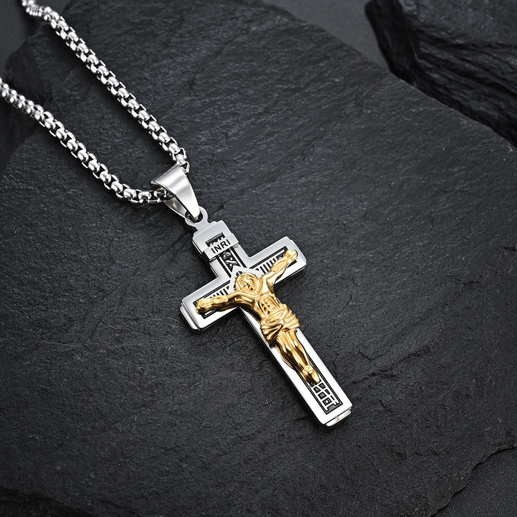 Wholesale Cross Pendant Alloy Necklace
